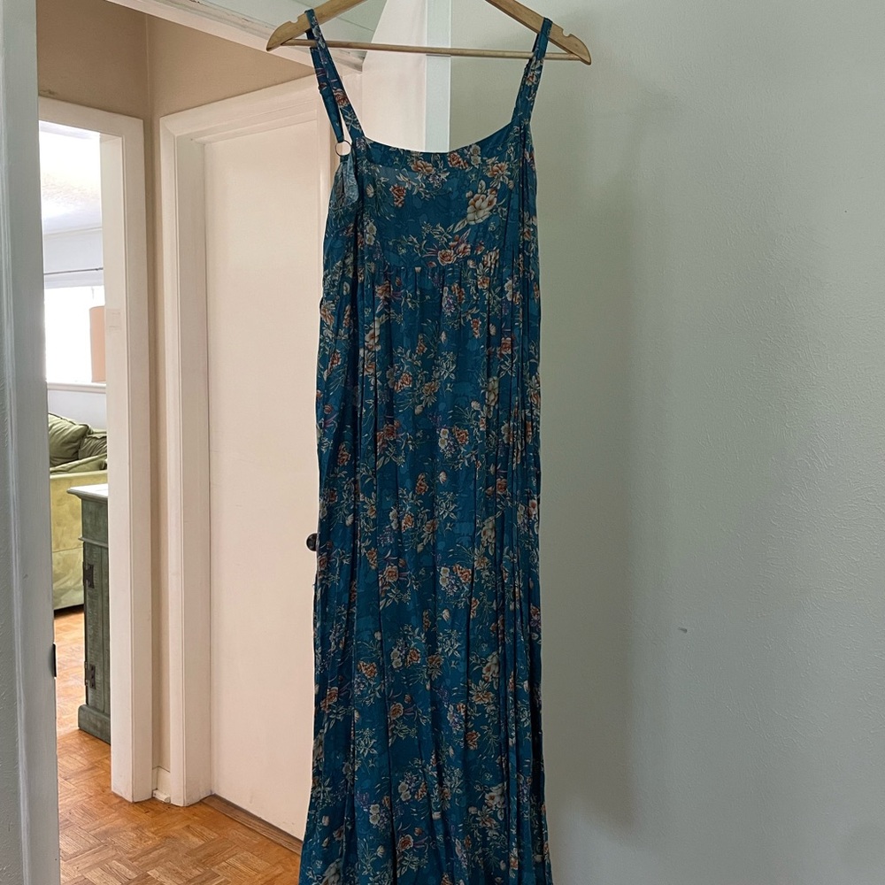 NATURAL LIFE Blue Floral Maxi Dress